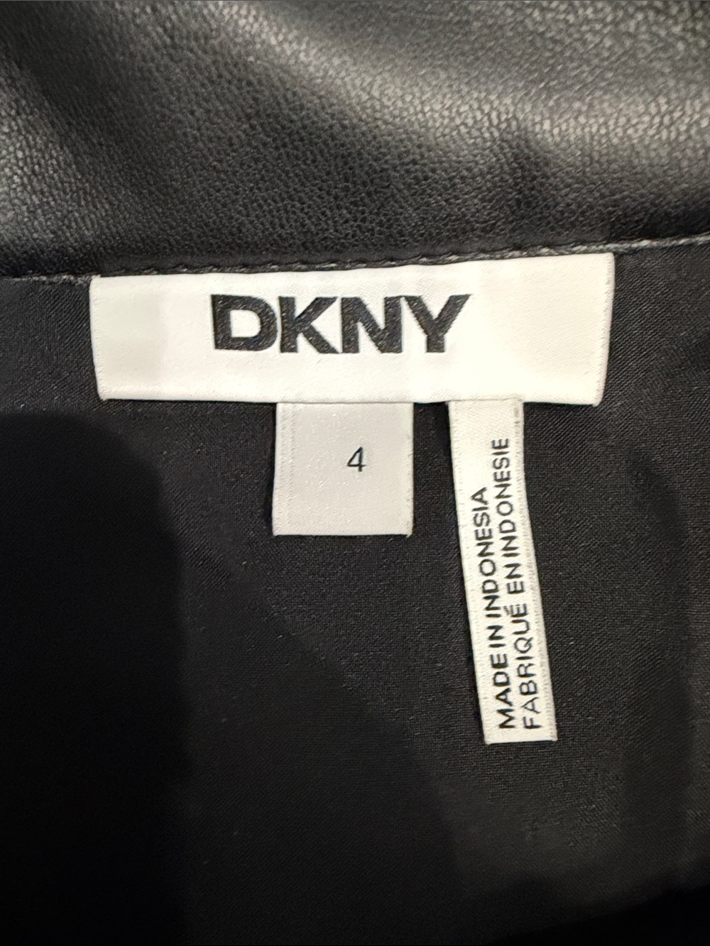 DKNY ,Size 4,Women’s Black Plaid Wrap Mini Skirt with Faux Leather Trim - Picture 17 of 17